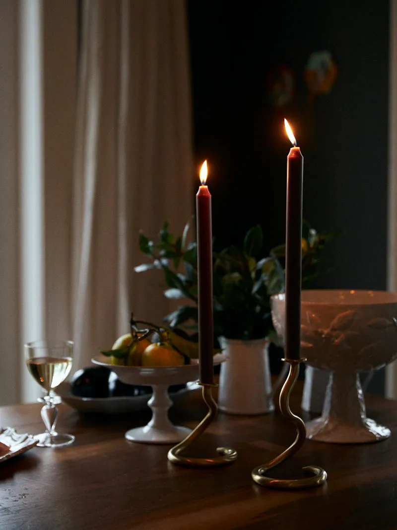 Medusa Brass Candle Holder