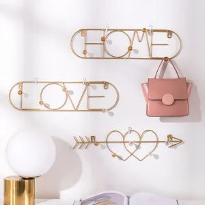 Metal Golden Hook Wall 
