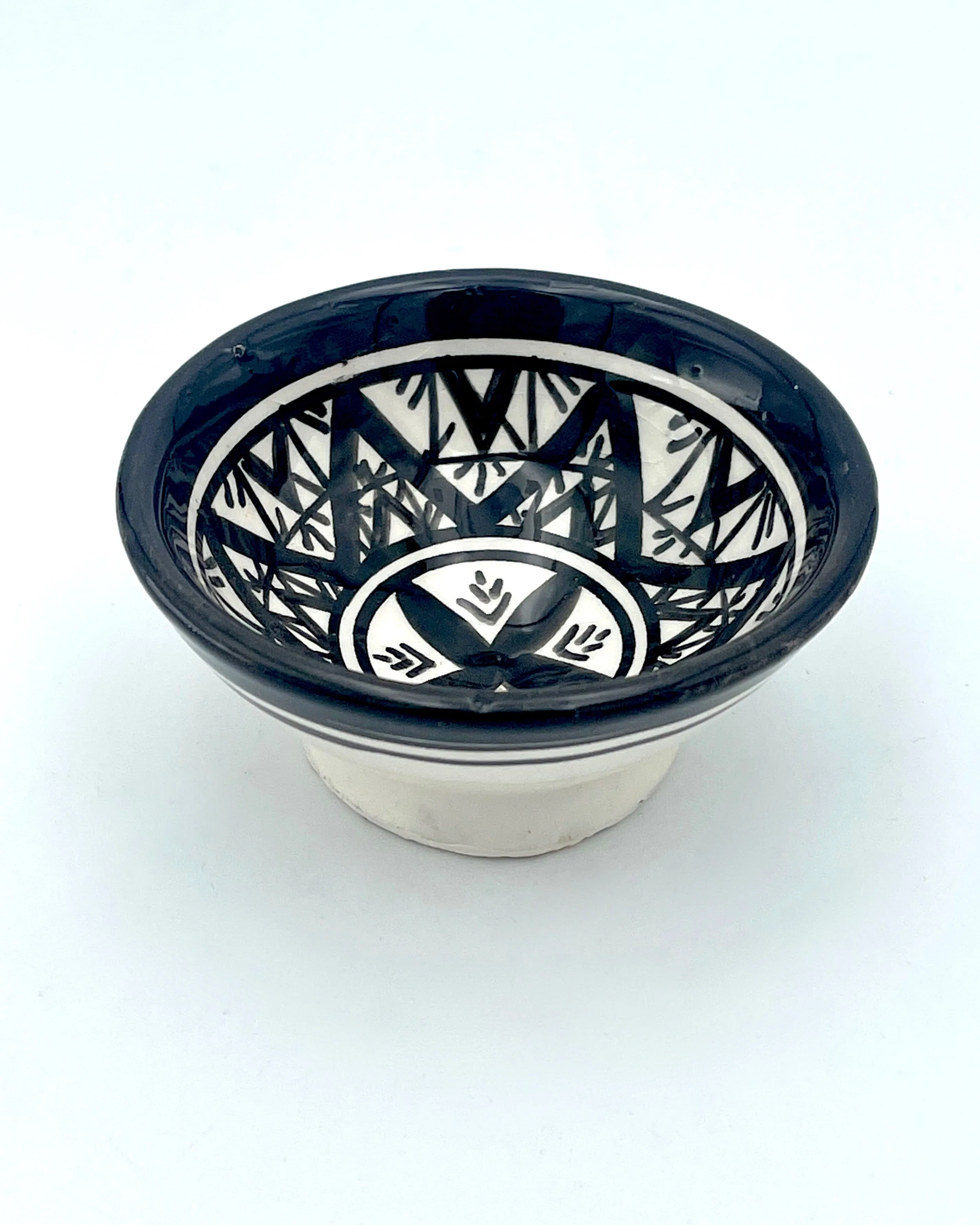 Mini Black & White Ceramic Bowls