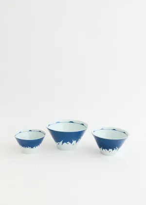 Mount Fuji Bowl Set (Set of 3)
