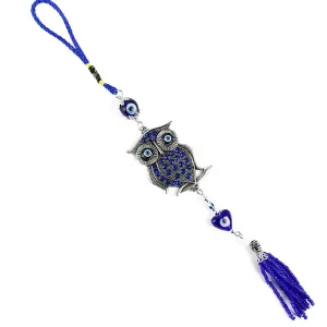 Owl & Tassel Evil Eye Protection Hanging Talisman