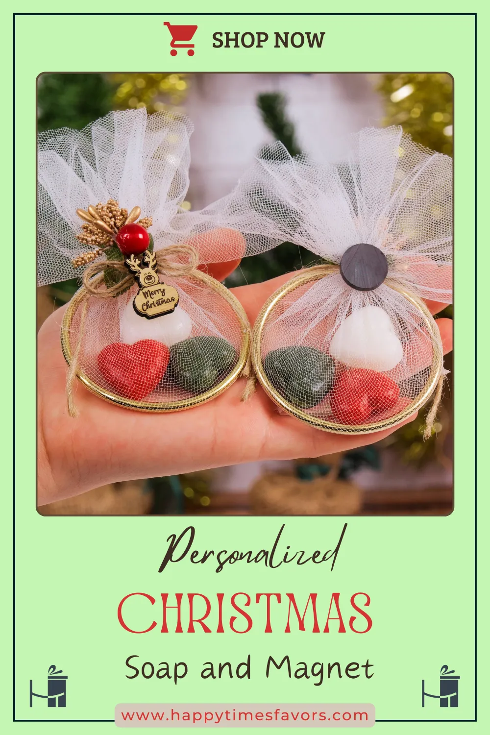 Personalized Christmas Gift Soaps and Magnet, Christmas Decor, Noel Gift, Xmas Gift, Xmas Decorations, Holiday Decor