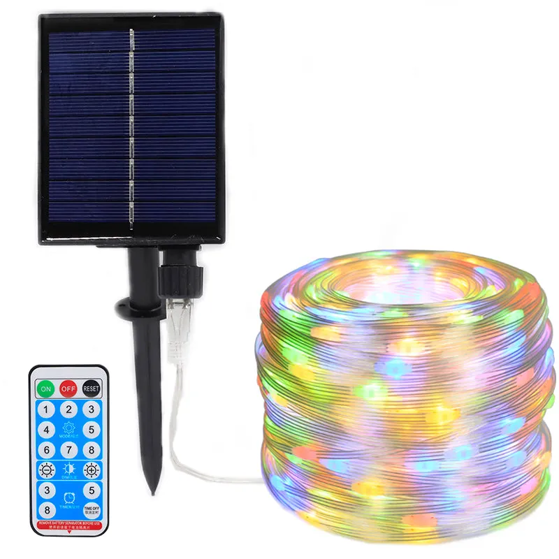 Quntis Solar-Powered LED Outdoor String Lights – Waterproof Copper Wire Fairy Lights with PVC Coating for Garden & Christmas Decor