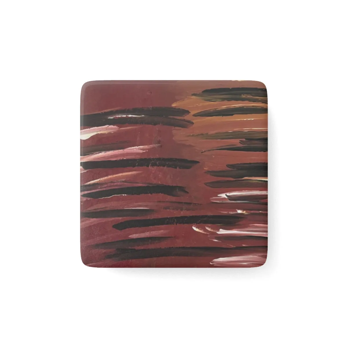 "Reflections" Porcelain Magnet, Square