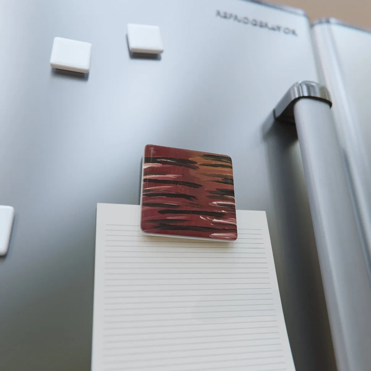 "Reflections" Porcelain Magnet, Square