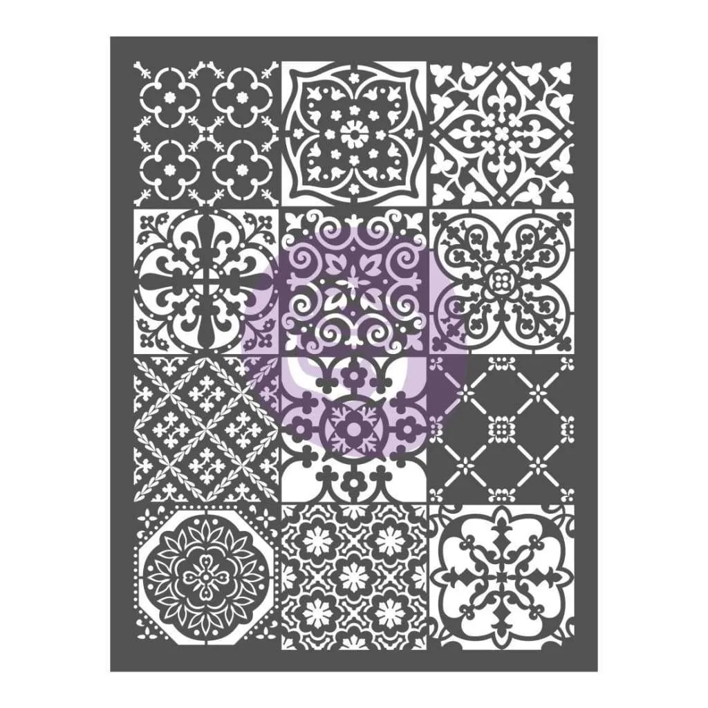 Re-Design Decor Stencil 20.25 inch X26.375 inch Patchwork*