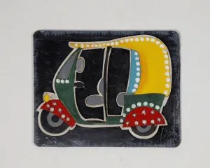 Rikshaw' Hand-Painted Fridge Magnet