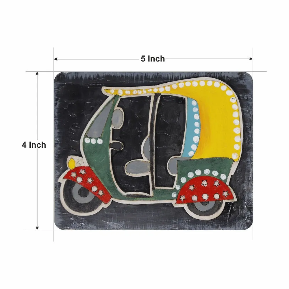 Rikshaw' Hand-Painted Fridge Magnet