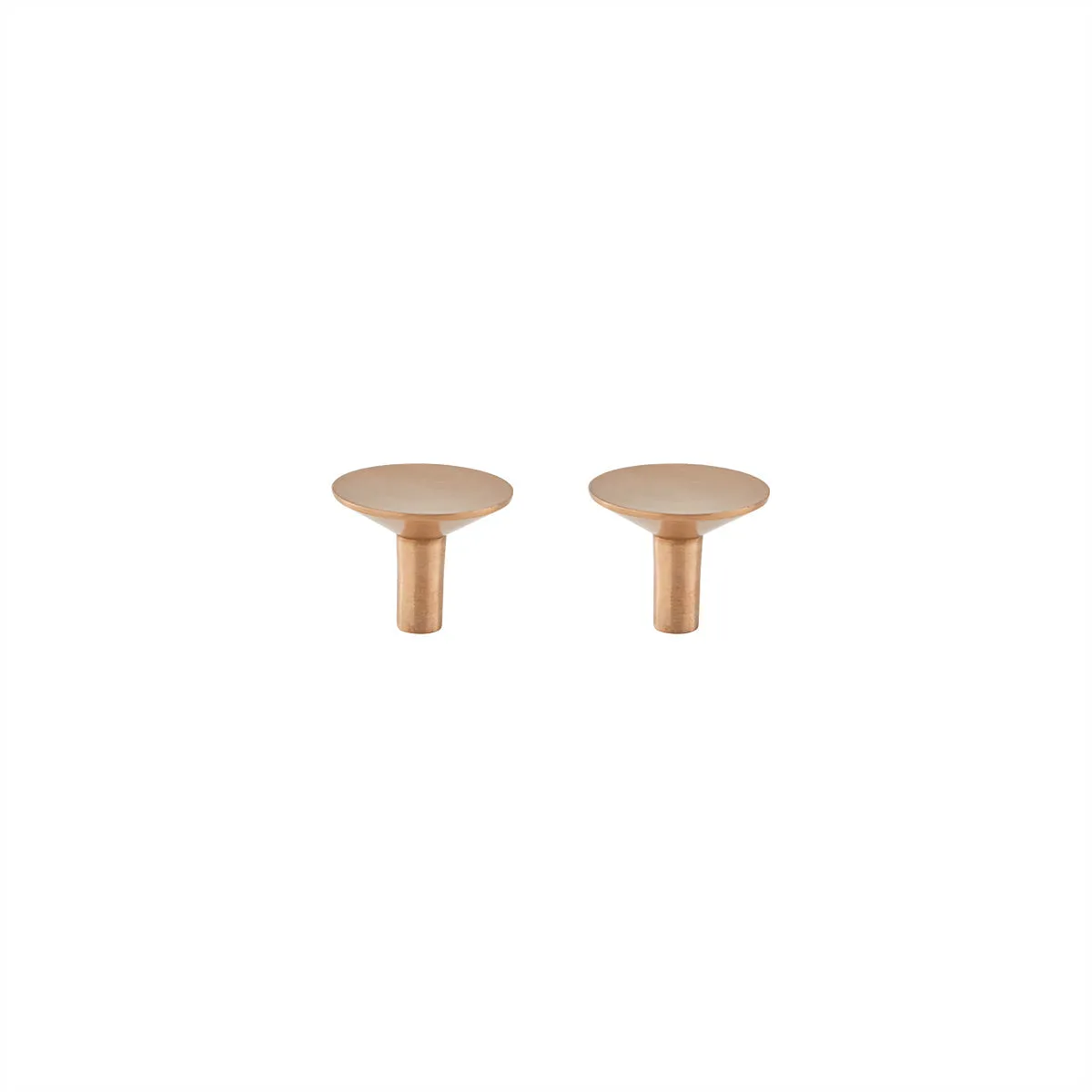 Rina Hook / Knob Large - Pack of 2 - Brushed Brass