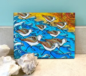 Sanderling Dance Ceramic Tile