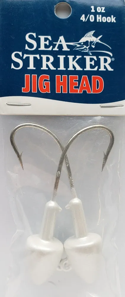 Sea Striker Got-Cha Jig Heads Pearl 1oz 2pk