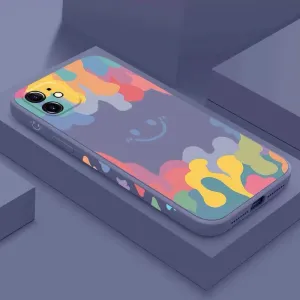Silicone Phone Case Watercolor Protective Cover Soft