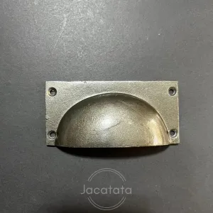 Solid Iron Cup Handle - Raw Antique Finish 104mm x 50mm - 2971 - ADF 1010