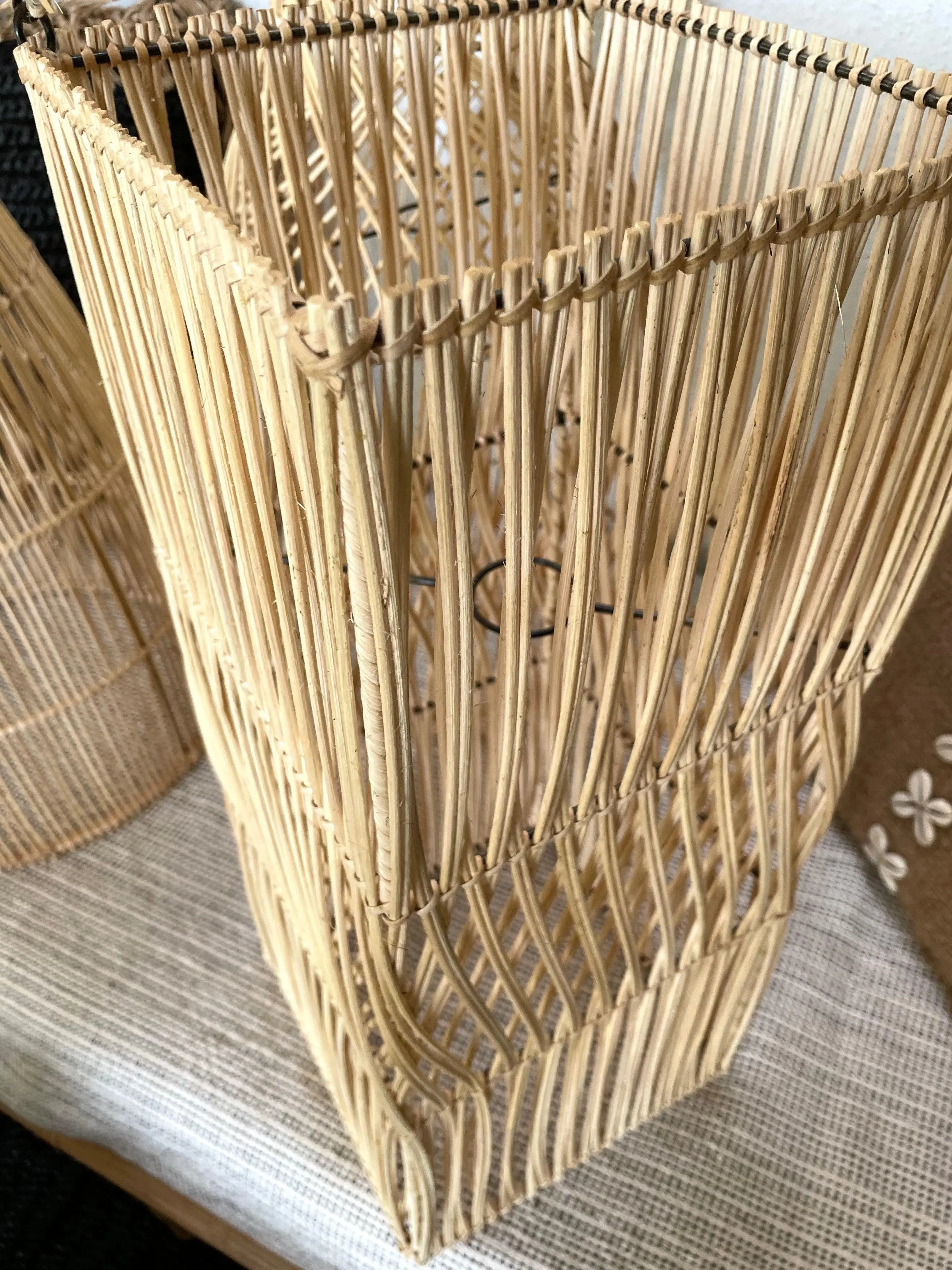 Square Rattan Pendant Lamp