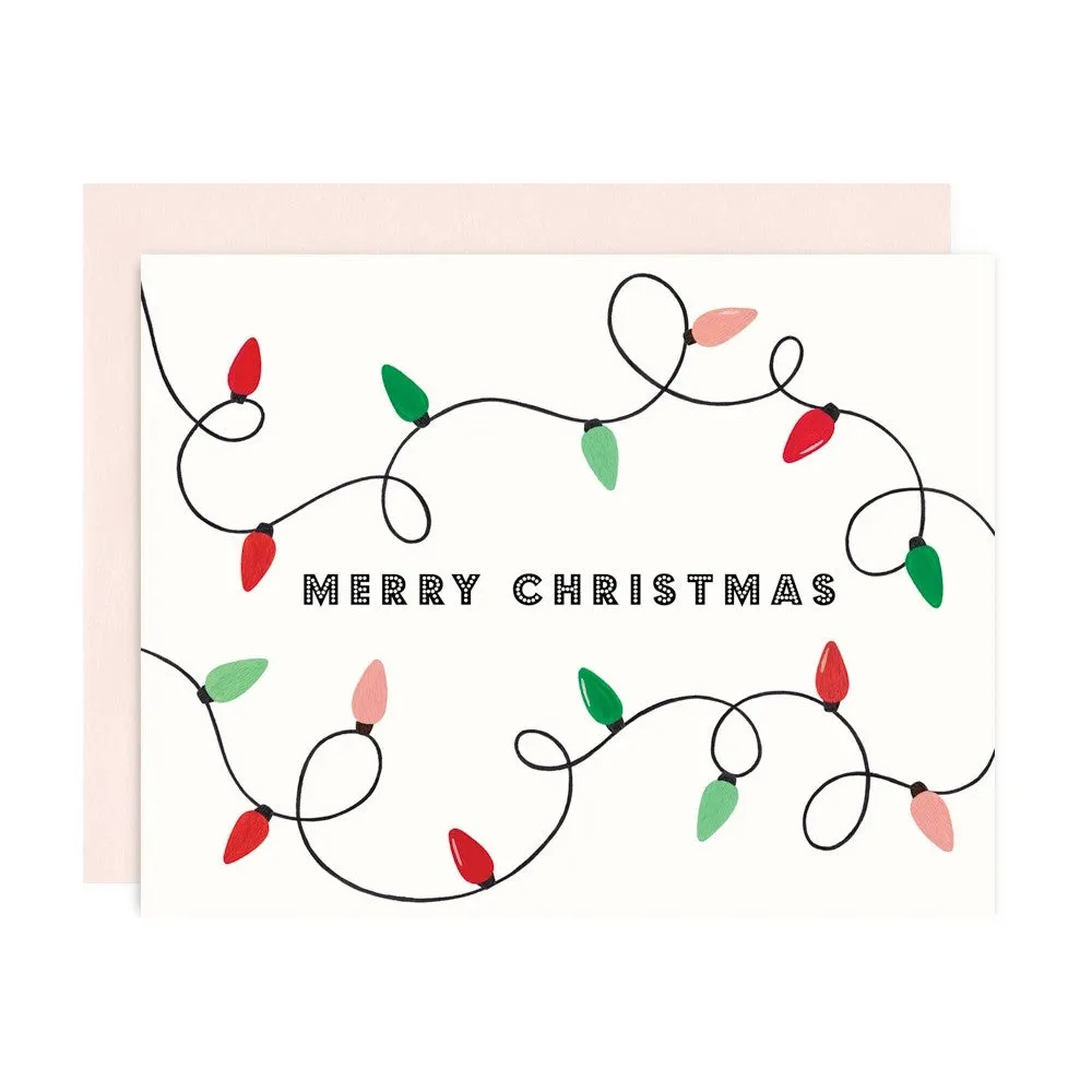 String Lights Christmas Card