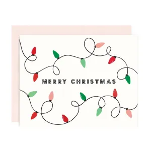 String Lights Christmas Card