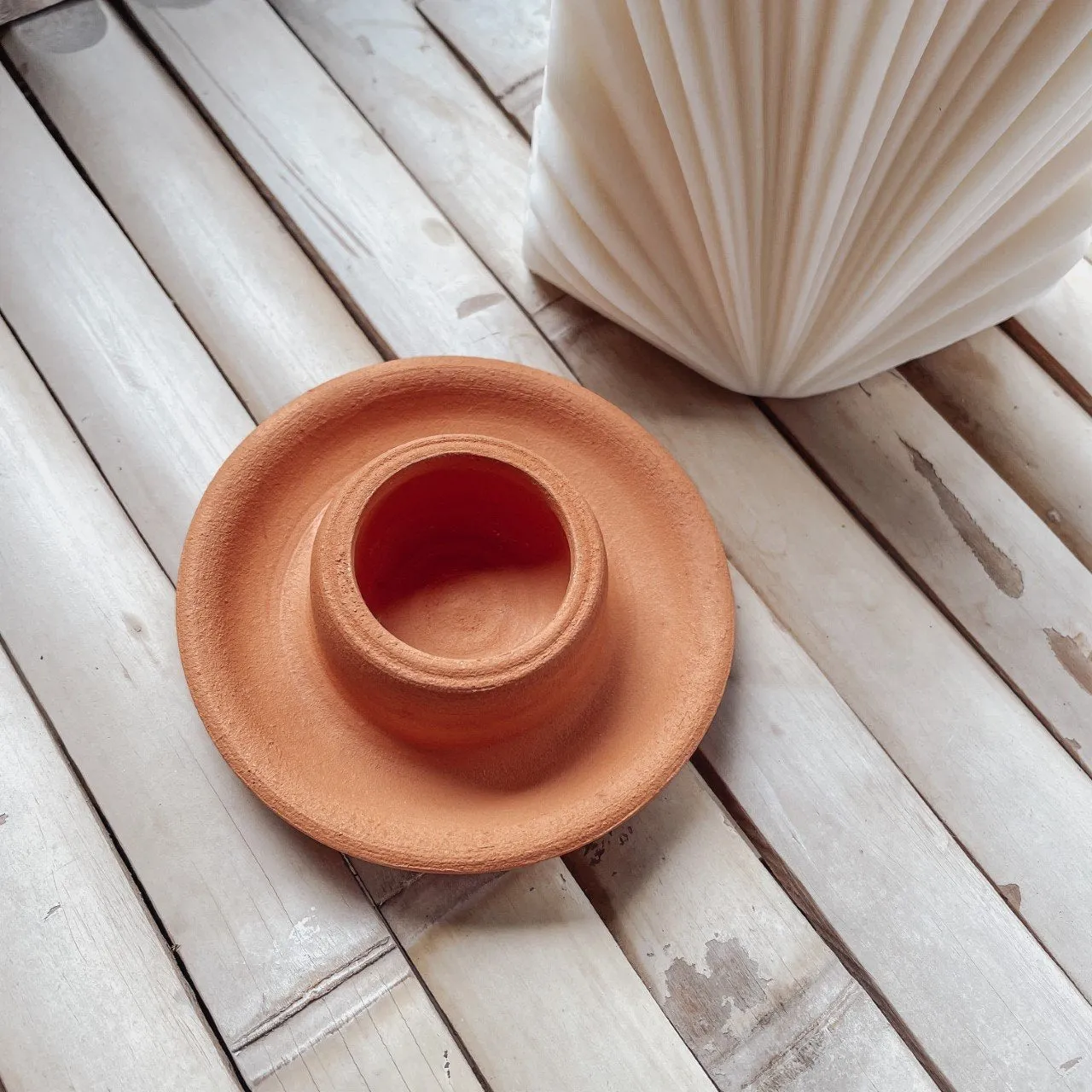 Terracotta Candle Holder