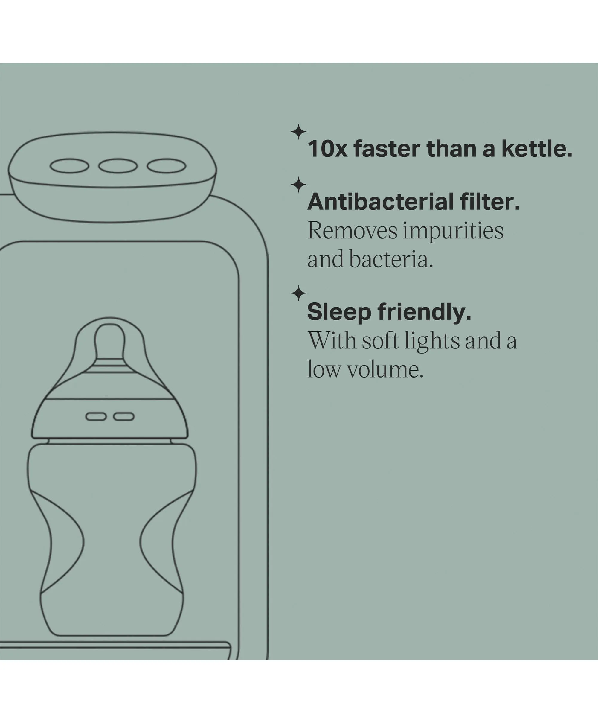 Tommee Tippee Perfect Prep Day & Night Bottle Maker Machine - Black