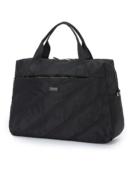 Tosca Harlow Black Stitch Tote TCA960