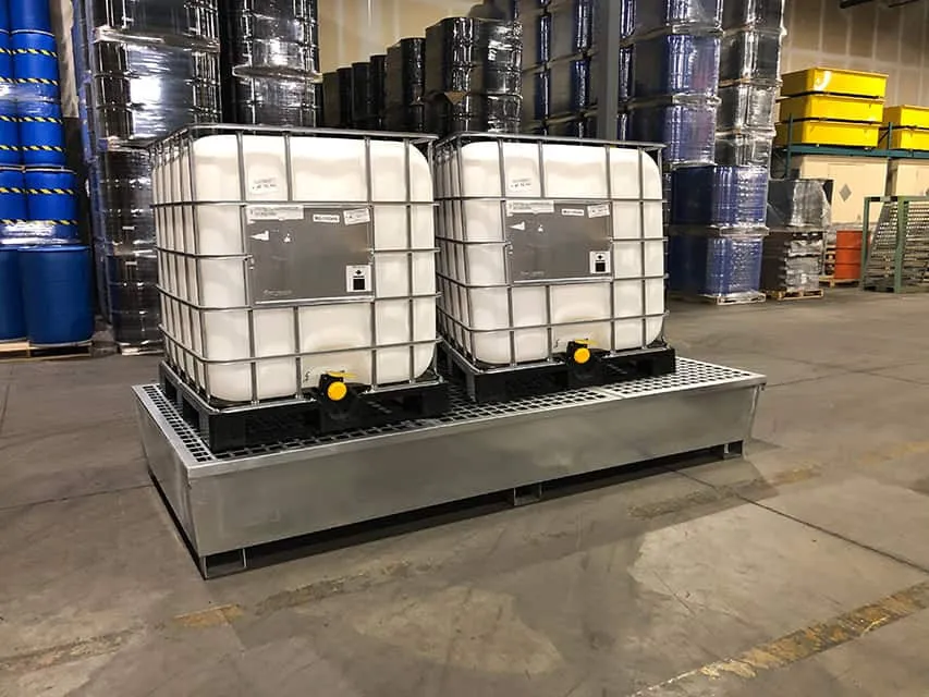 UltraTech Twin IBC Spill Pallet Steel Model 1183