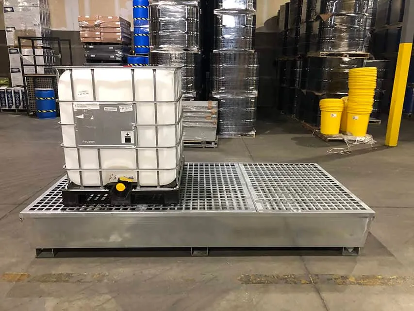 UltraTech Twin IBC Spill Pallet Steel Model 1183