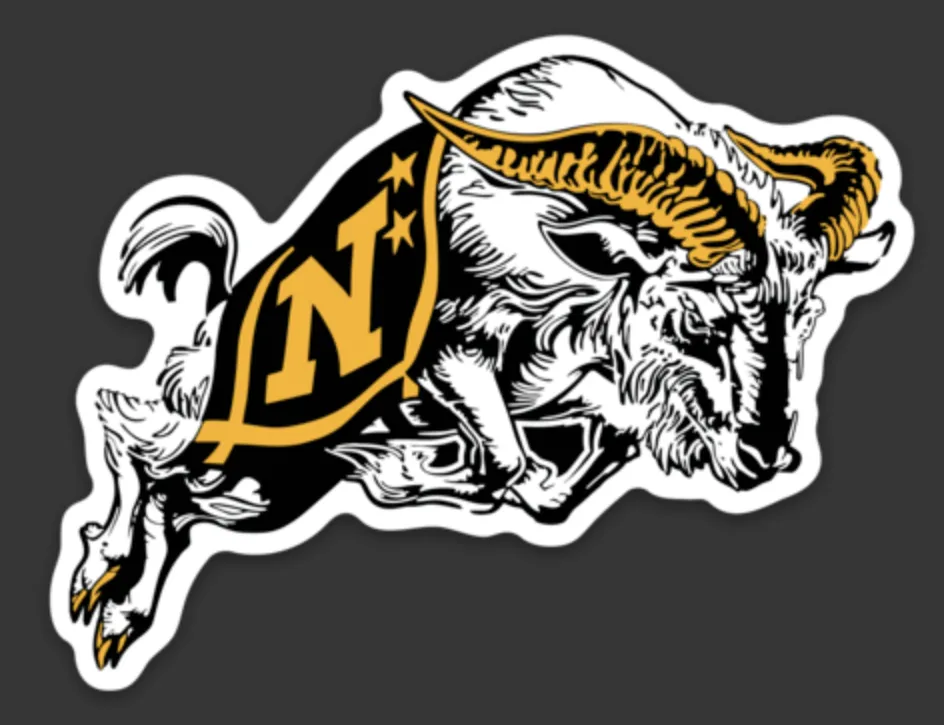 USNA Jumping Goat Car Magnet