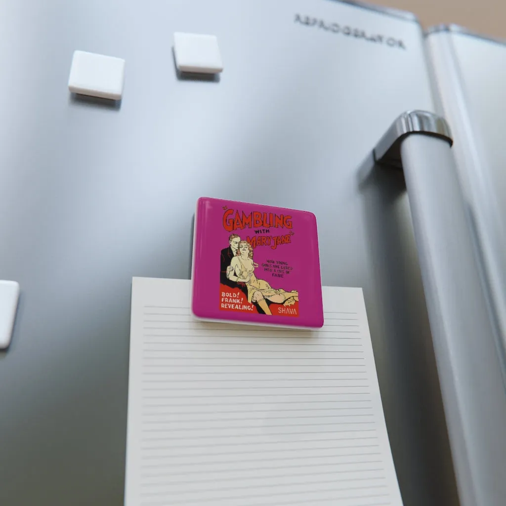 VCC Home & Livings-Magnet & Stickers  / Porcelain Magnet, Square / Gambling  With Mary jane