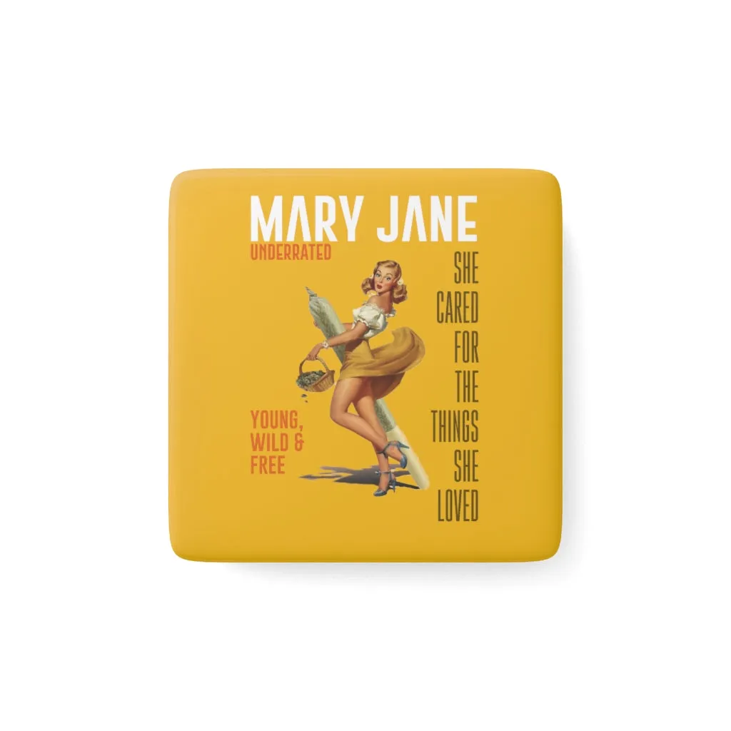 VCC Home & Livings-Magnet & Stickers  / Porcelain Magnet, Square / Young Wild  & Free