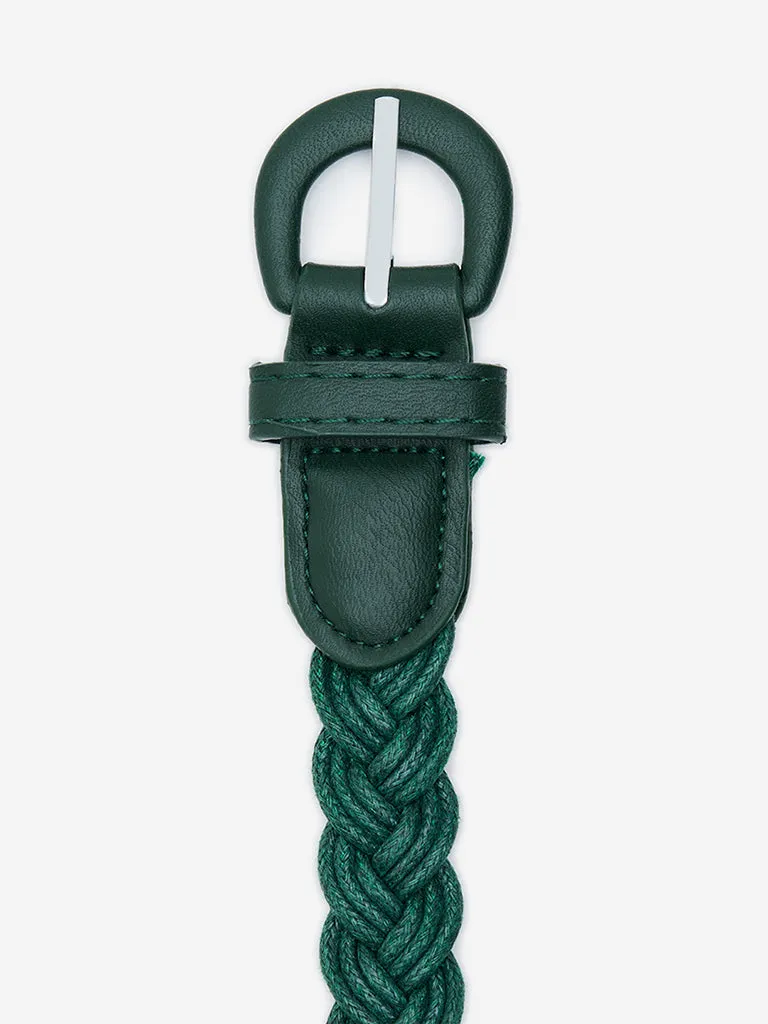 Westside Accessories Green Braided Belt (Large)