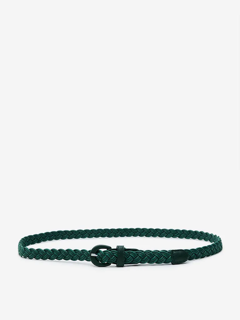 Westside Accessories Green Braided Belt (Small)