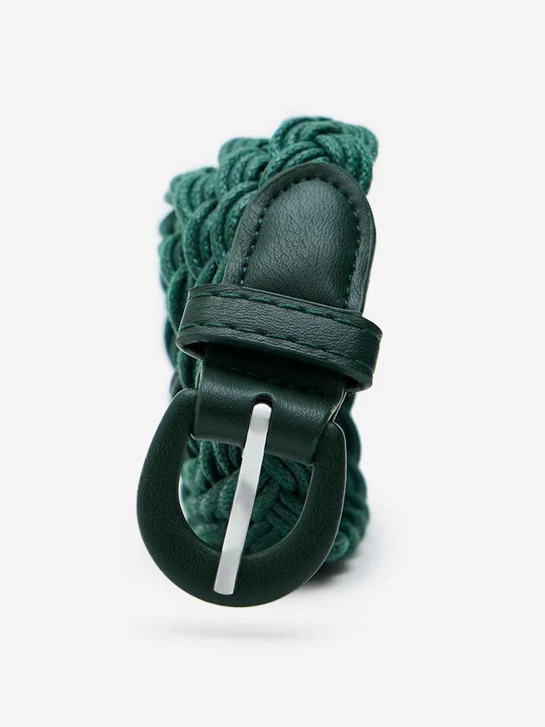 Westside Accessories Green Braided Belt (Small)