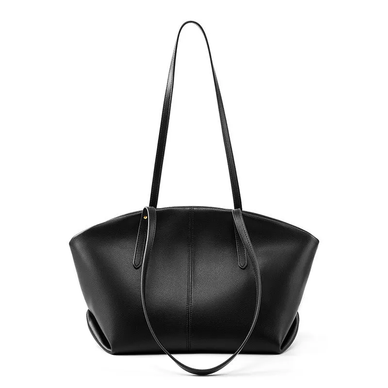 Women Casual Soft Cowhide Fashion Shoulder Tote Bag