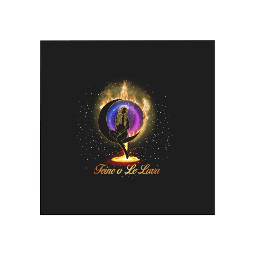 Yoga Spiritual Meditation Square Magnet - Luck 777 Angel Number